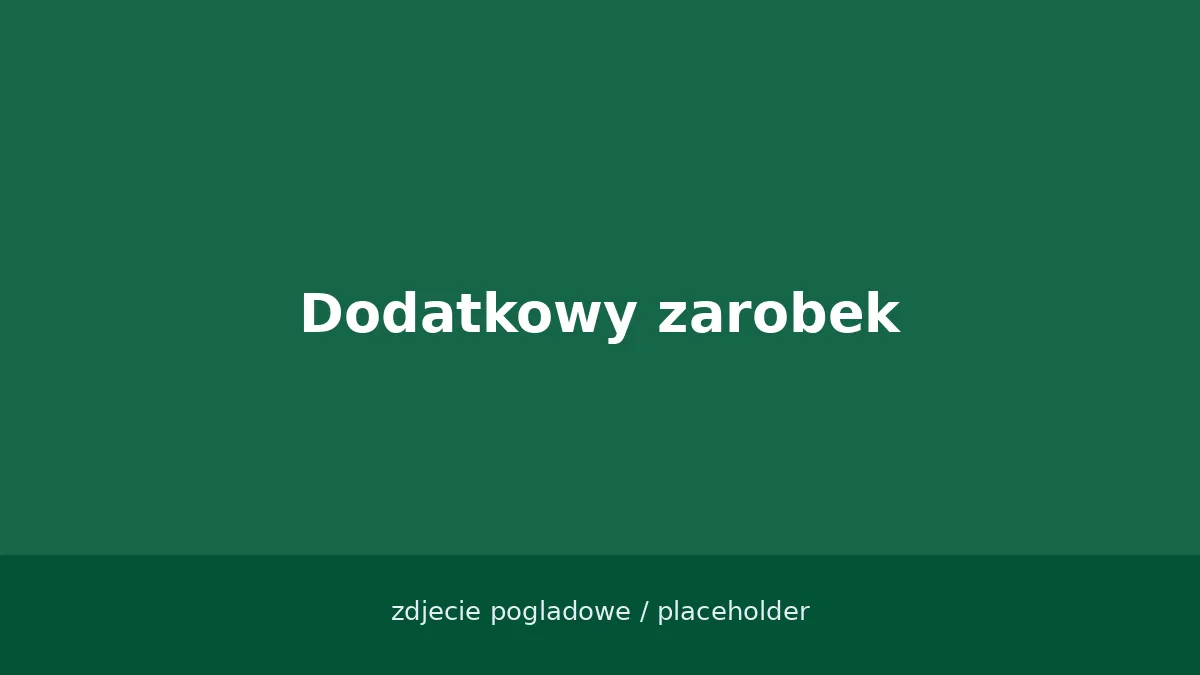 Osoba dorabiająca w weekend w domu